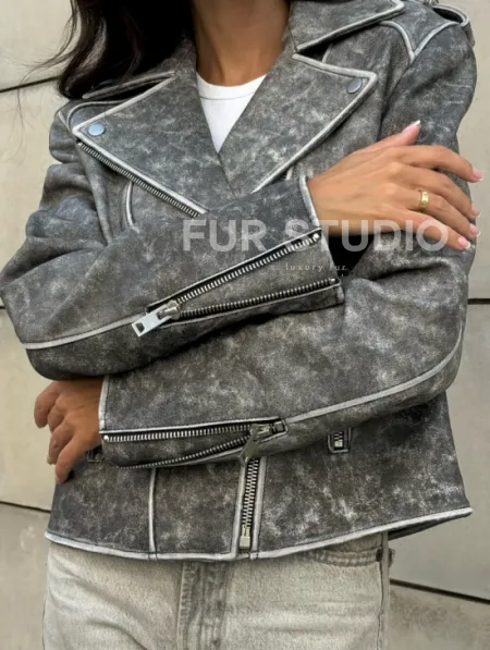 Косуха из натуральной кожи  VINTAGE COLLECTION - фото 5