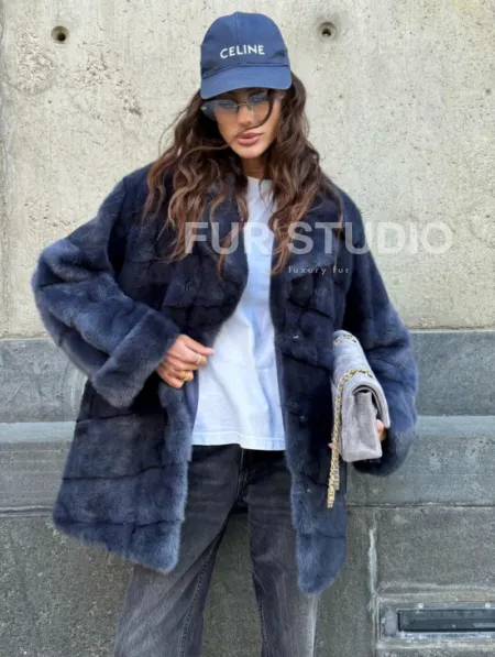 Короткая норковая шуба - автоледи - фото 0