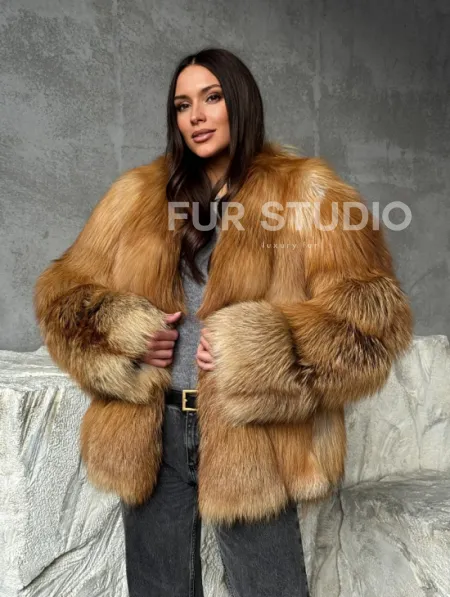 Шуба из лисы - фото 5