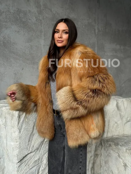 Шуба из лисы - фото 10