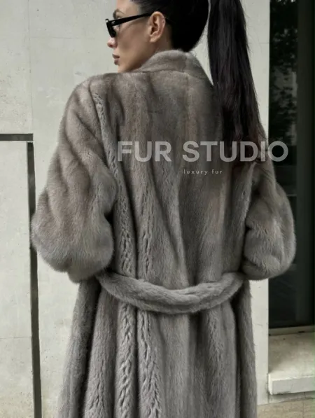 Стильная шуба из скандинавской норки - фото 1