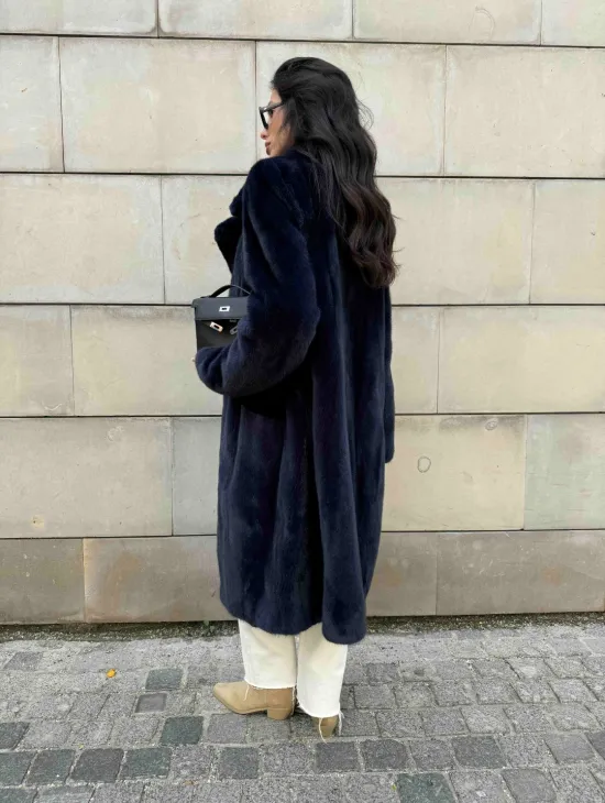 Норковая шуба цельный мех Saga furs - фото 15