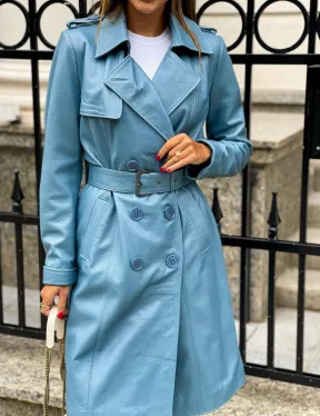 Тренч женский из натуральной кожи - фото 3