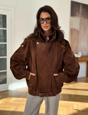 Замшевая куртка женская 2025 - фото 9