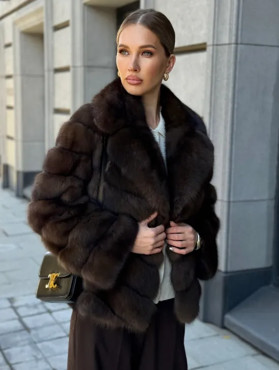 Полушубок из соболя - фото 0