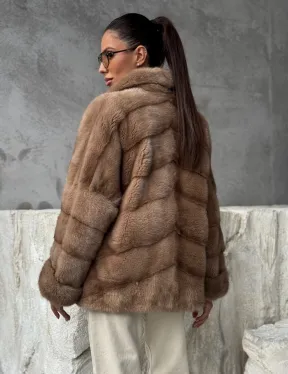 Норковая автоледи - цвет пастель - фото 11