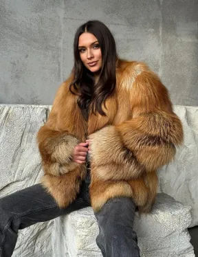 Шуба из лисы - фото 8
