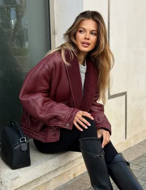 Дубленка женская зимняя - воротник шаль - фото 5