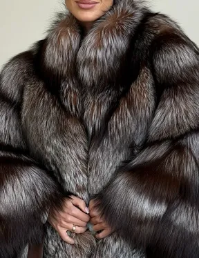 Шуба из лисы - летучая мышь - фото 2