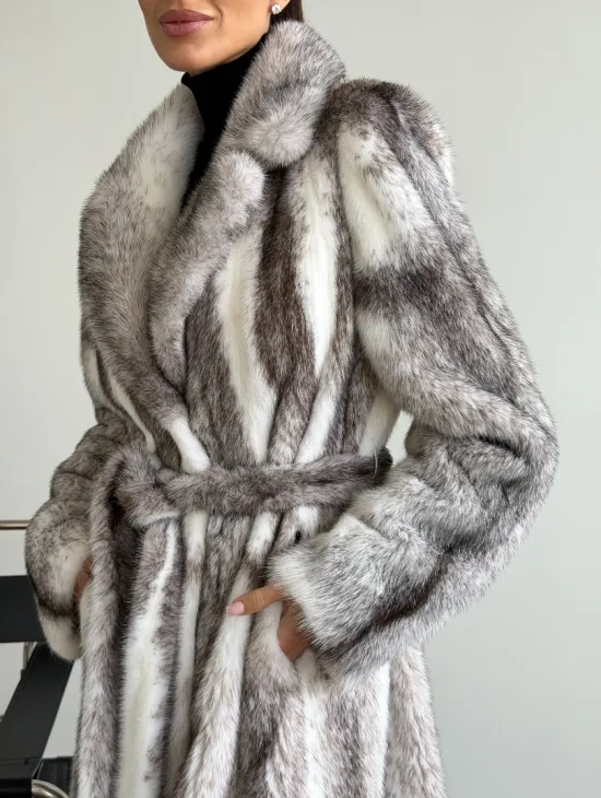 Шуба норковая - крестовка - фото 2